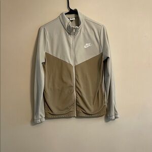 Nike Two-Tone Gray and Olive Full-Zip Jacket